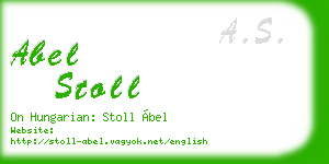 abel stoll business card