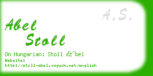 abel stoll business card